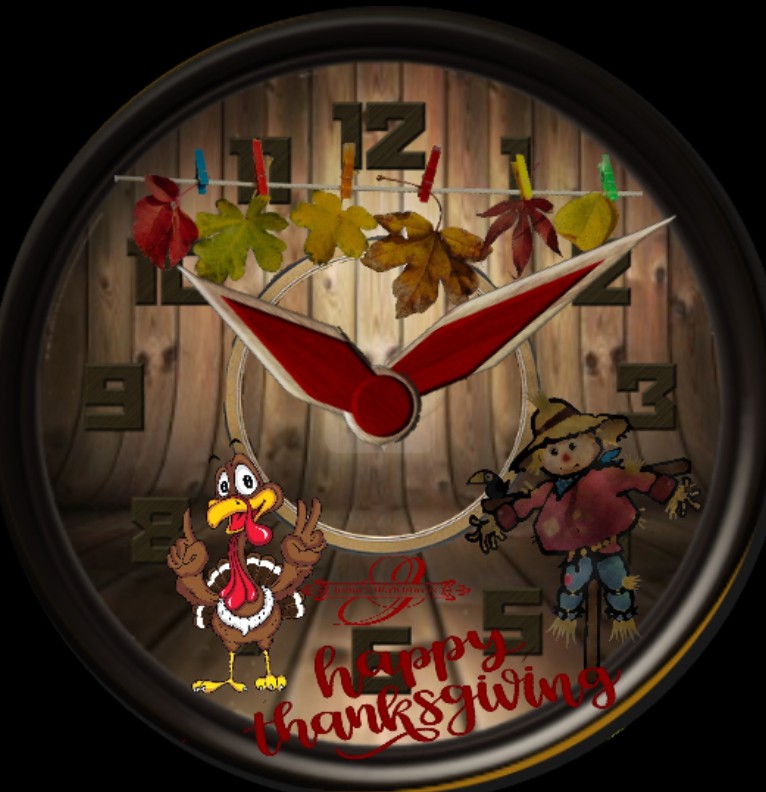 Clock Thanksgiving 