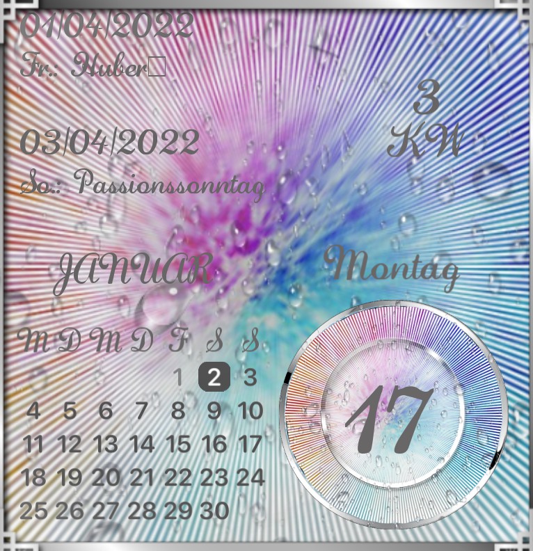 Kalender Rain Batik  
