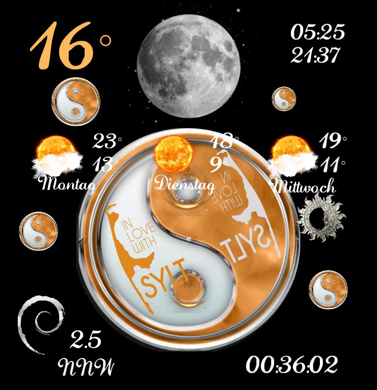 Widget Wetter Sylter Yin Yang 