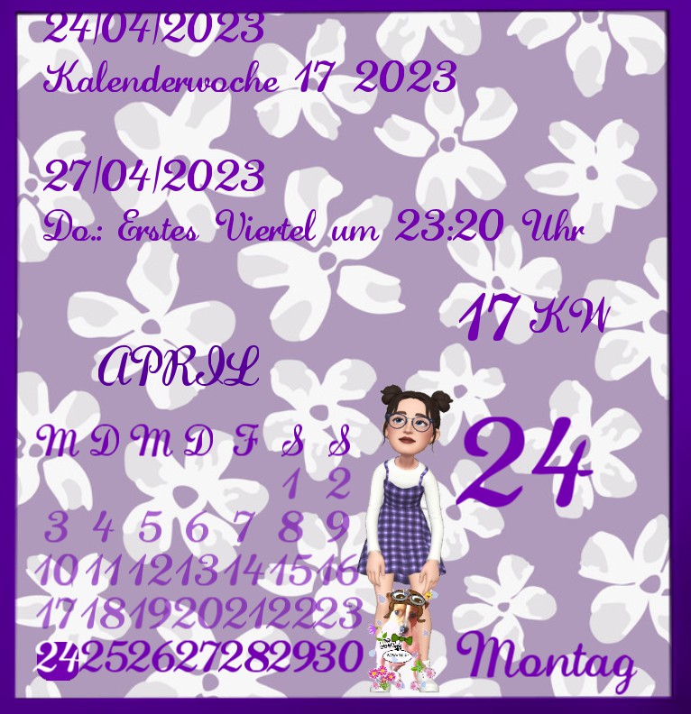 Kalender  Springtime lila 