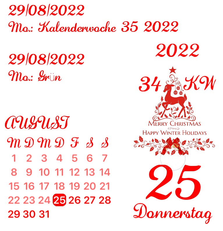 Kalender Weihnachtsuhr 