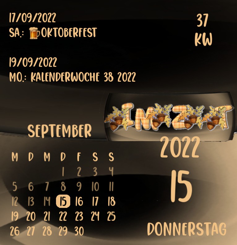Kalender IMZT HERBST 