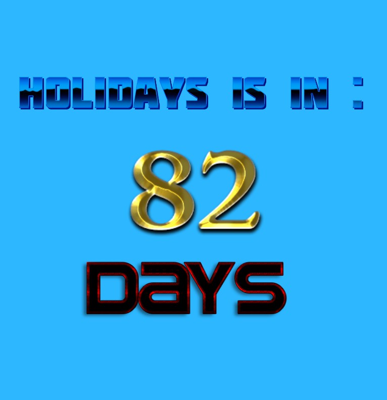 Holidays count down