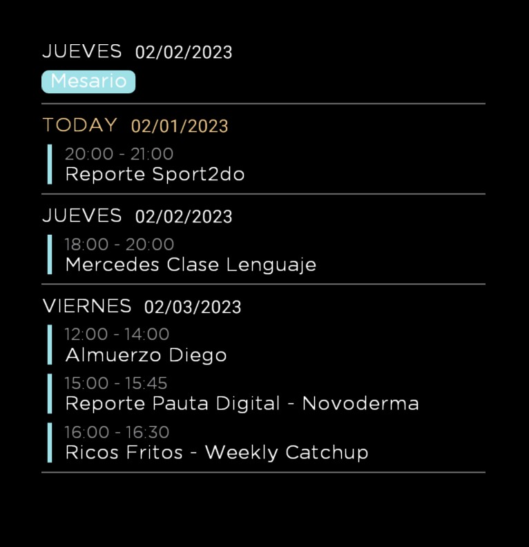 Agenda