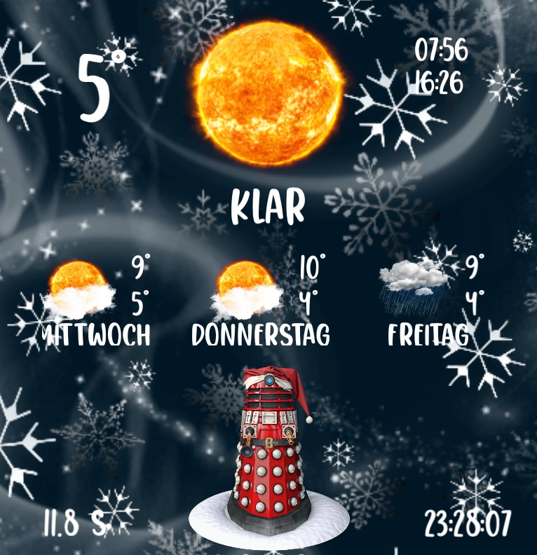 Widget Wetter Christmas Lighthouse  