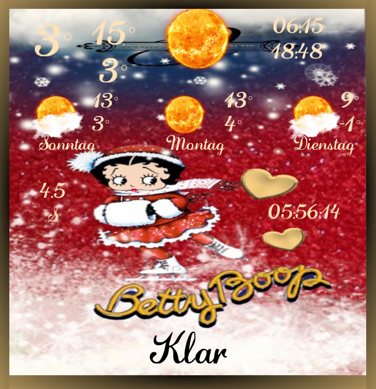 Wetter Betty boop Winter 