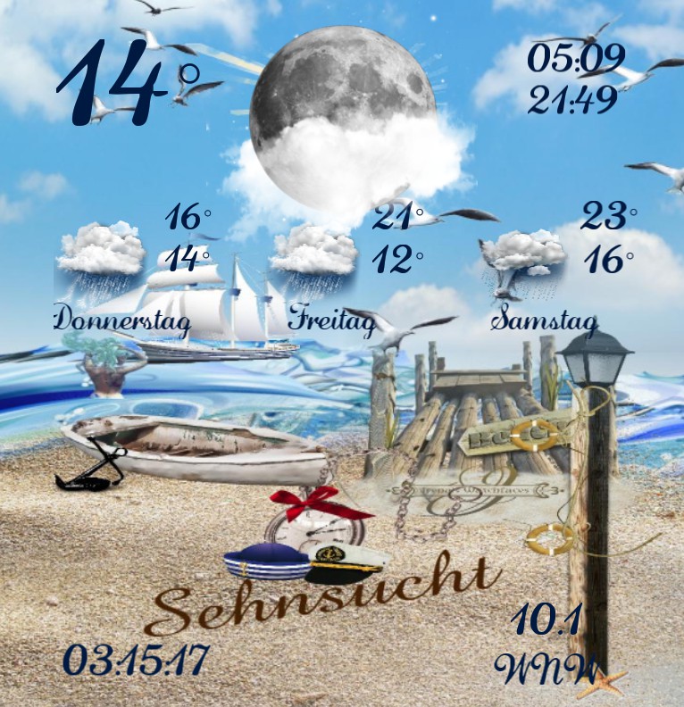 Widget Wetter Kuestenkind 18 Tag