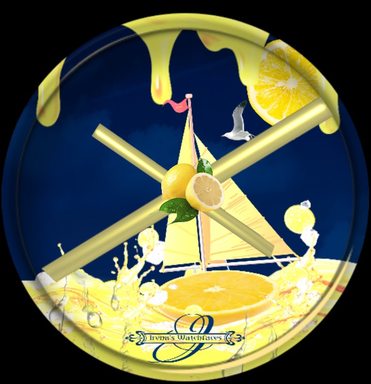 Clock Zitronenmeer 