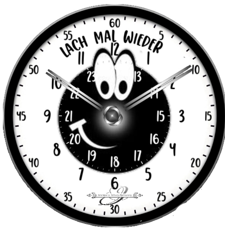 Clock Black Smiley 1