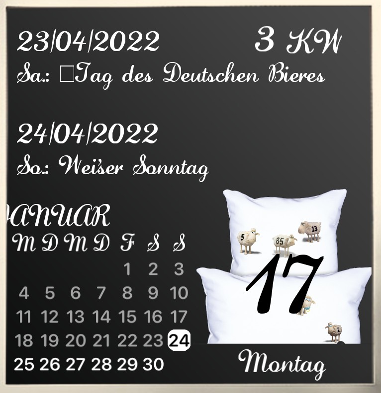 Kalender Sweet Dreams 
