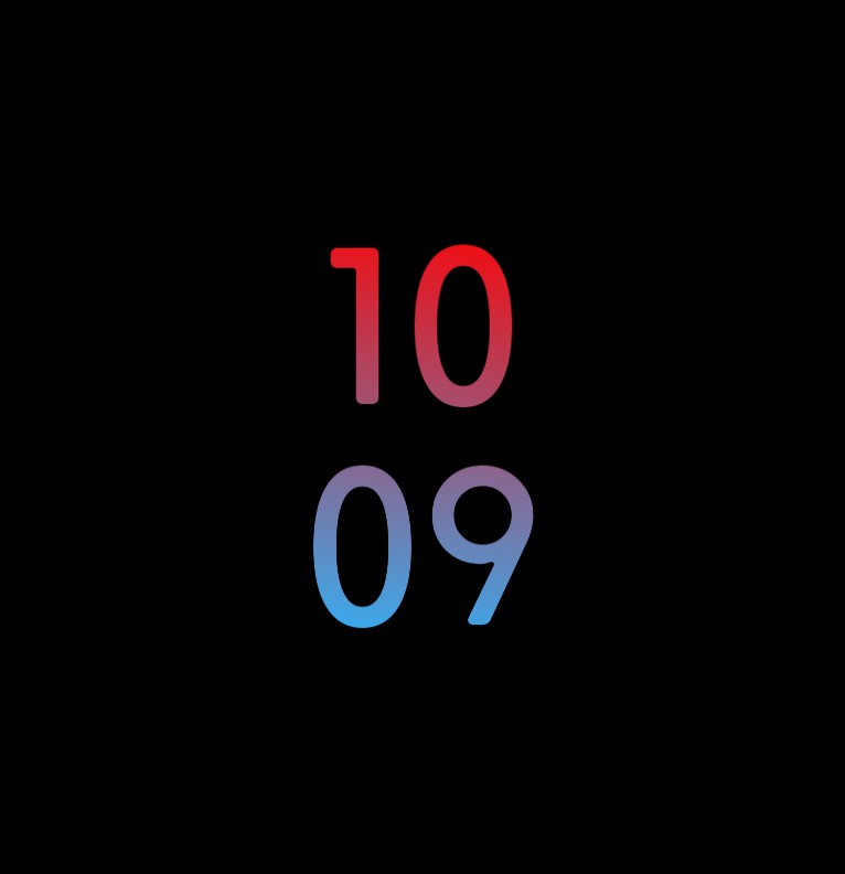 Clock widget simple