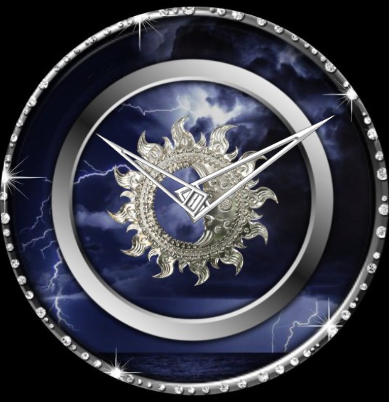 Clock Diamanten Mond