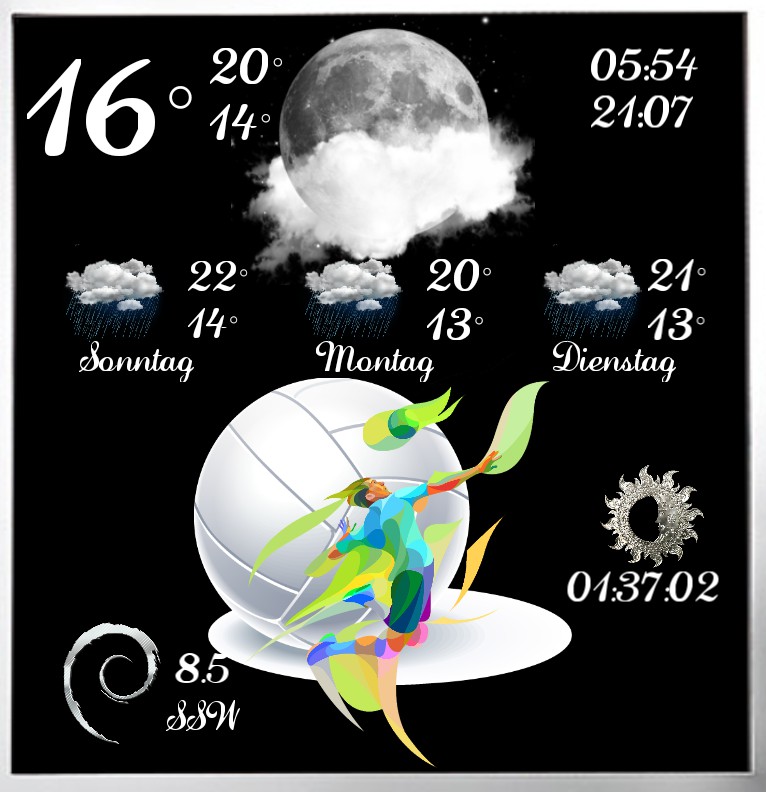 Widget Wetter Volleyball 