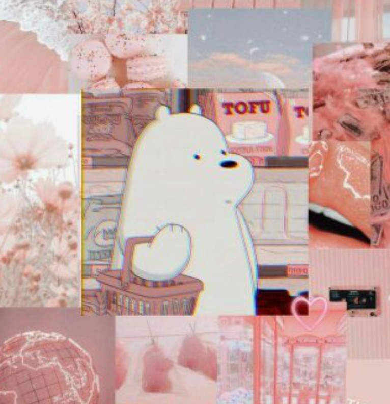 Ice bear pink 2 large size