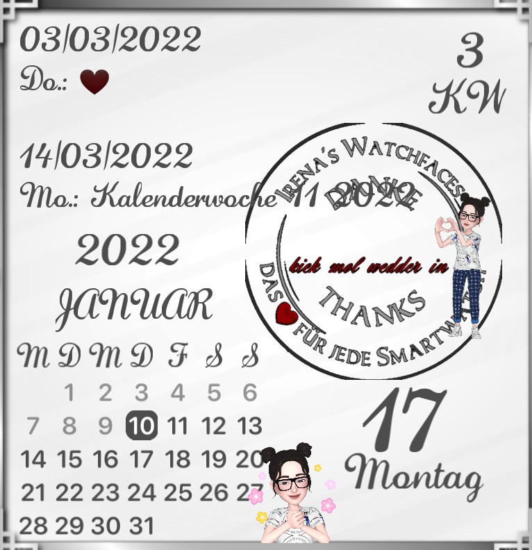 Kalender Werbe 1 Widget  