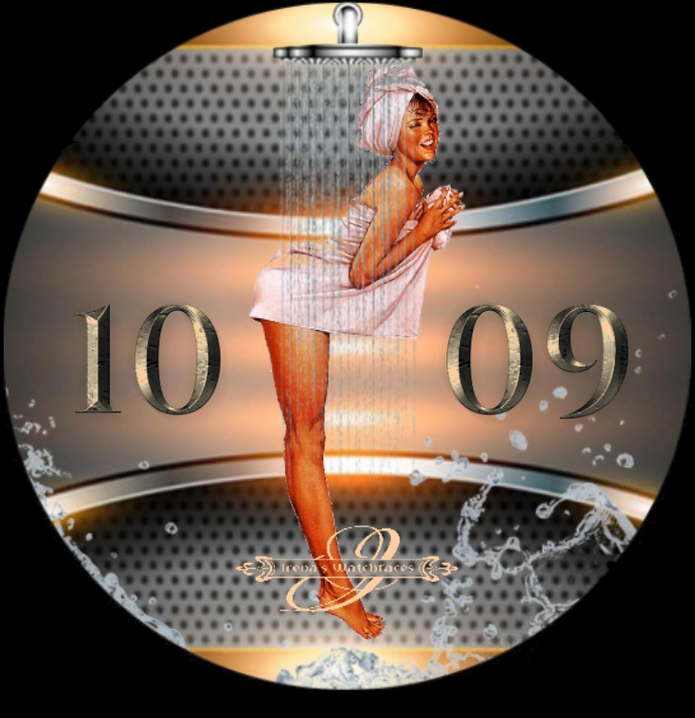 Clock Shower Pin up 