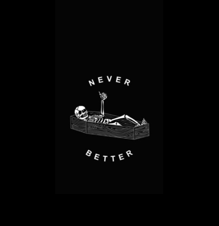 Black skull