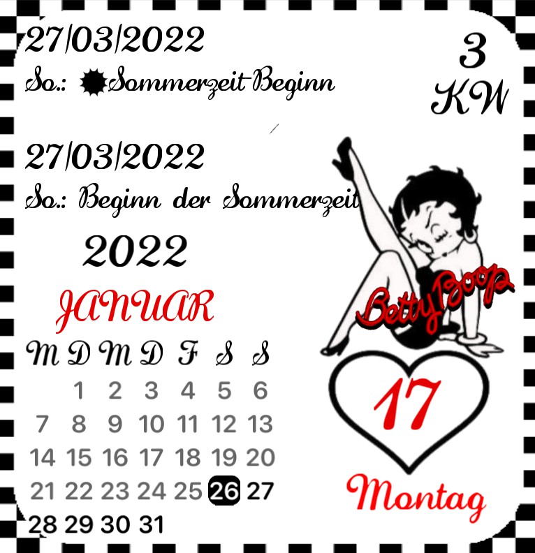 Kalender Betty boop 