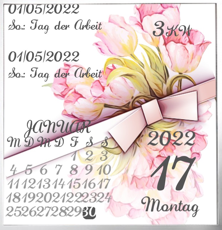 Kalender Tulpen Fruehling 