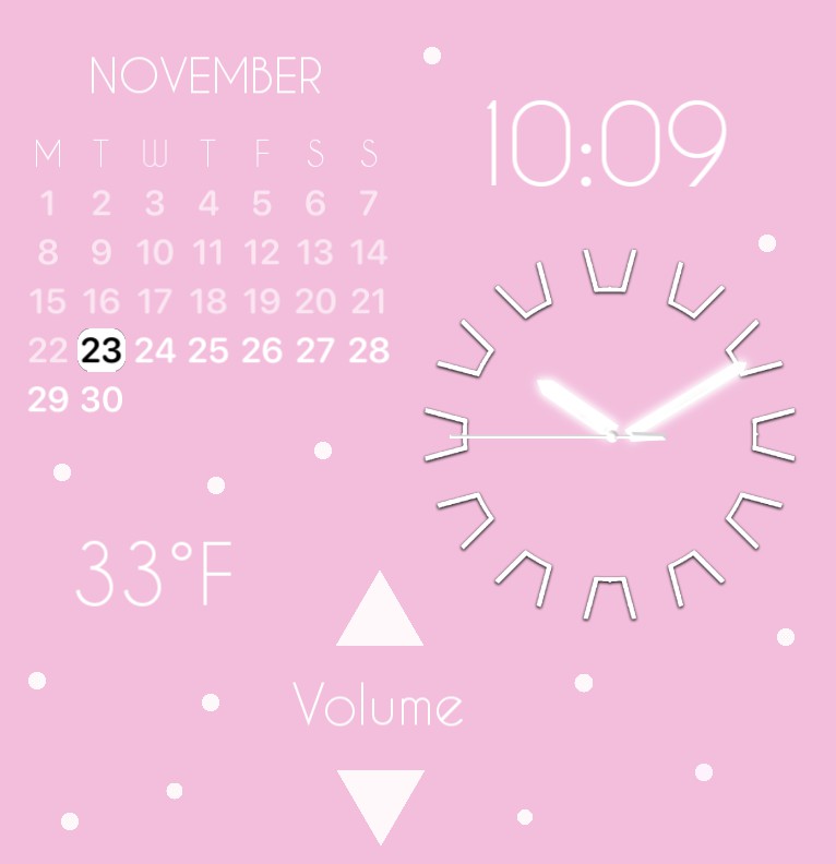  pretty pink calender/clock