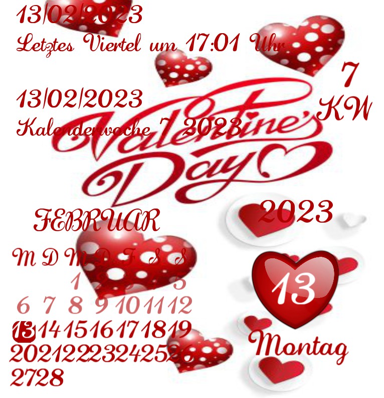 Kalender  Valentines Day 