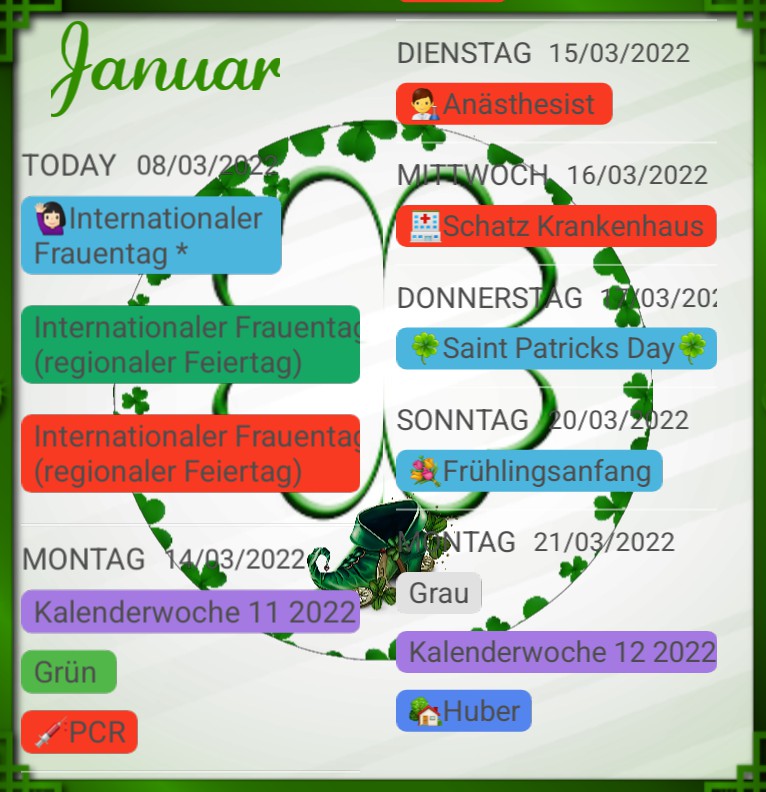 Termine Saint Patricksday 