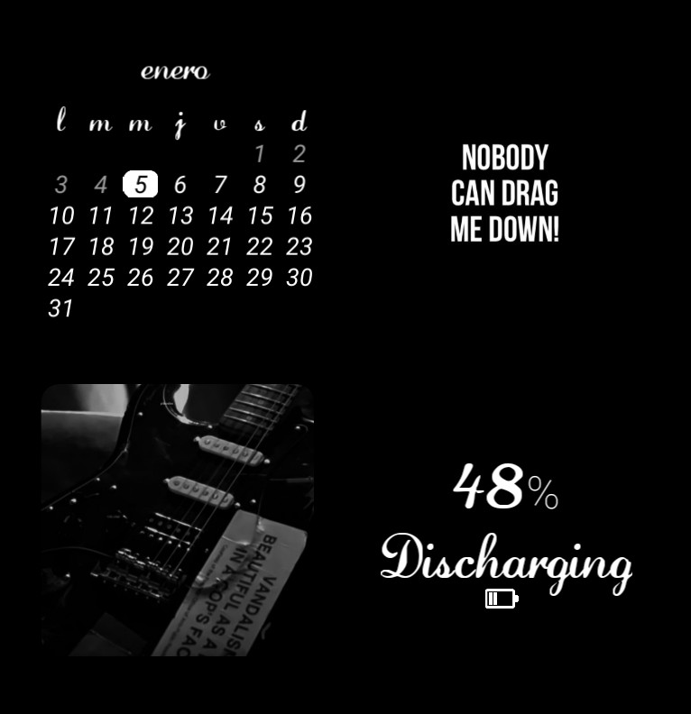 calendary, battery level & tap action of YouTube and Google Play 