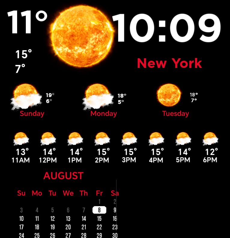 Weather & Calendar Widget Copy