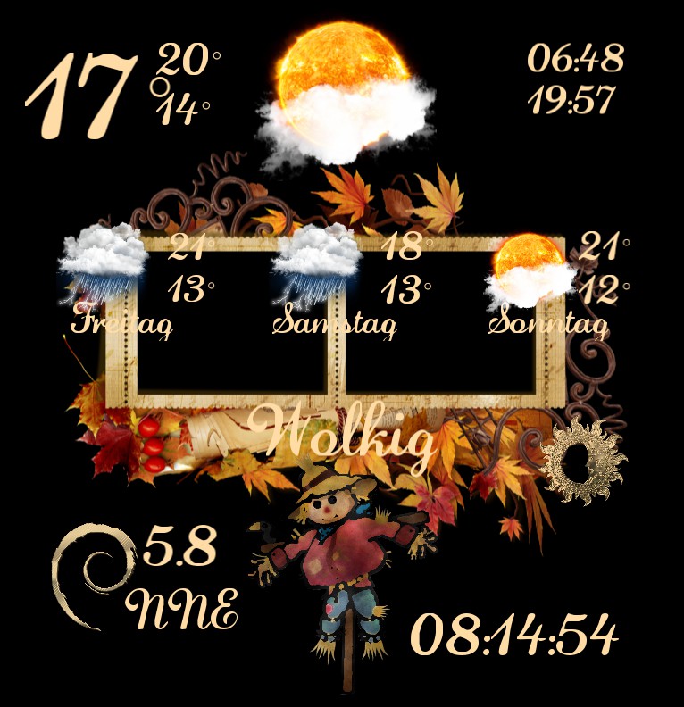 Widget Wetter Autumn Big 