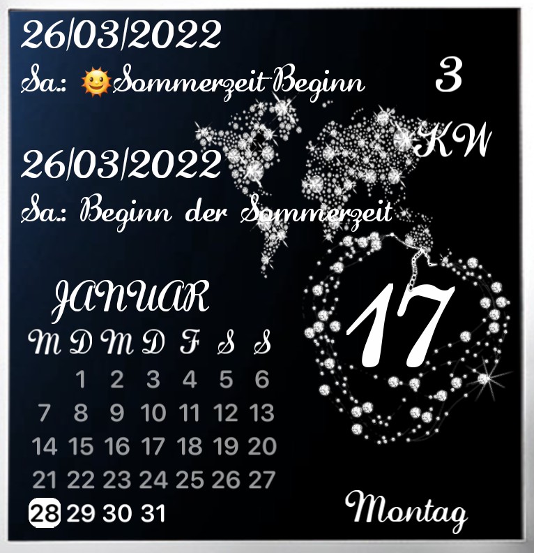 Kalender Diamond World 