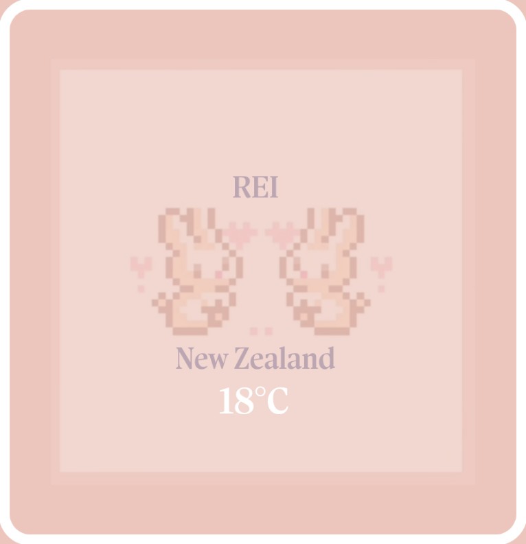 Cute pink widget