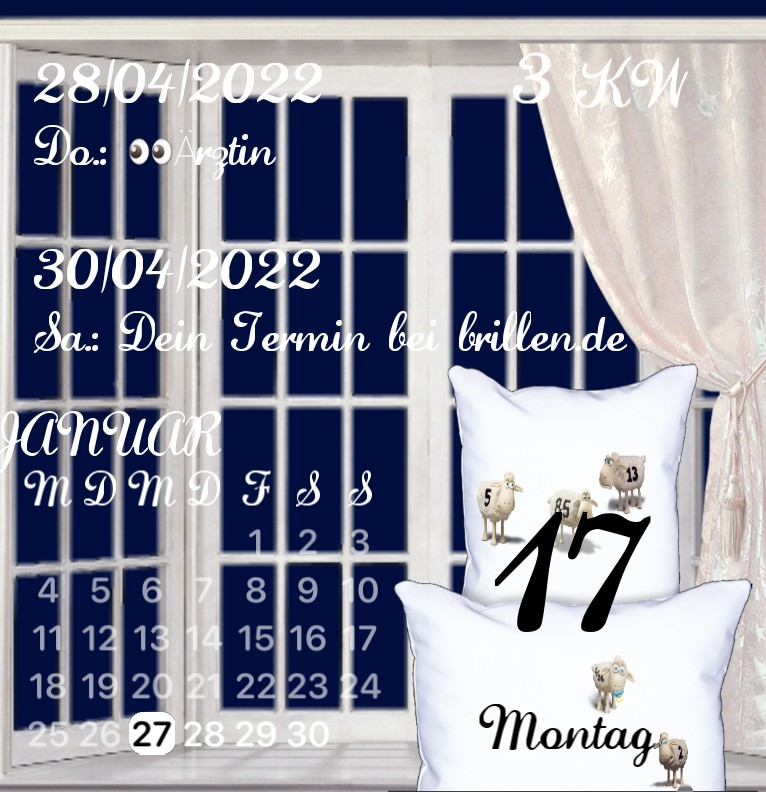 Kalender Schlafzimmer 