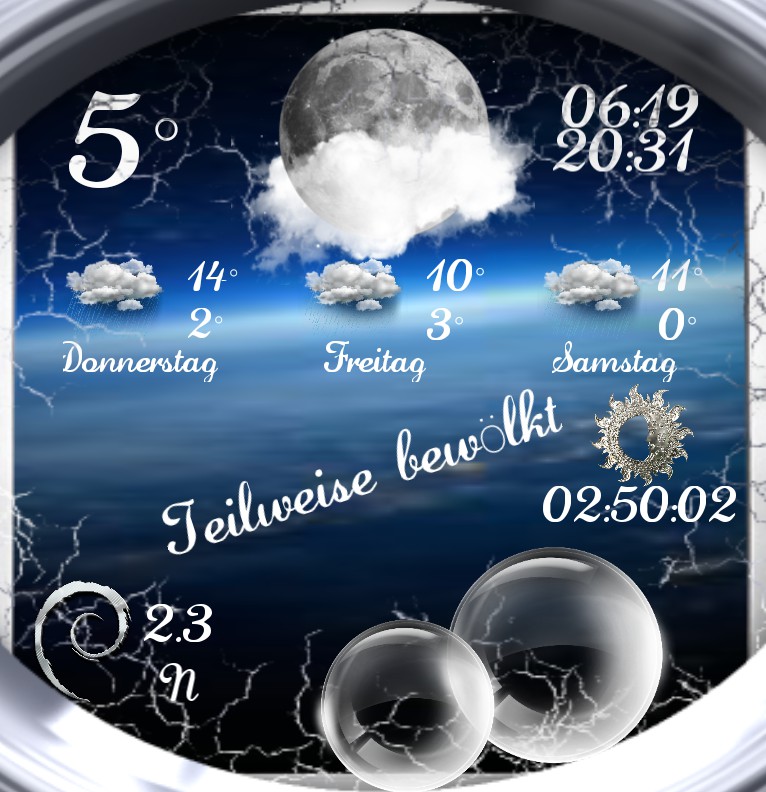 Widget Wetter Design 1470