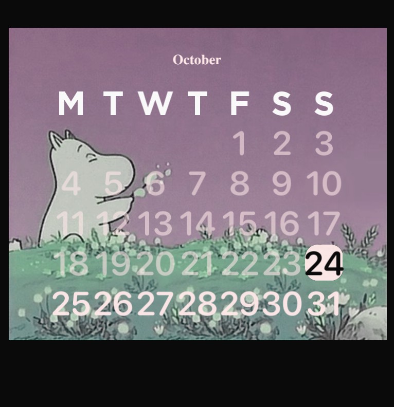 Moomin widget