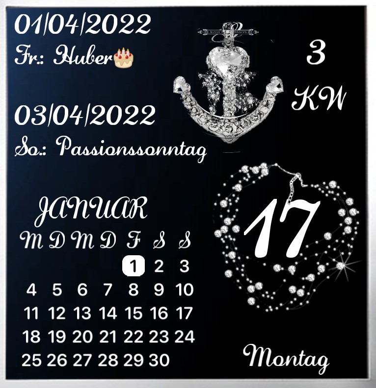 Kalender Diamond Anker 