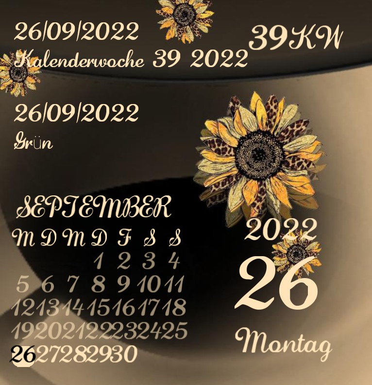 Kalender Autumn Sunflower 
