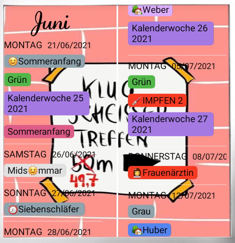  Termine  Comic Tag