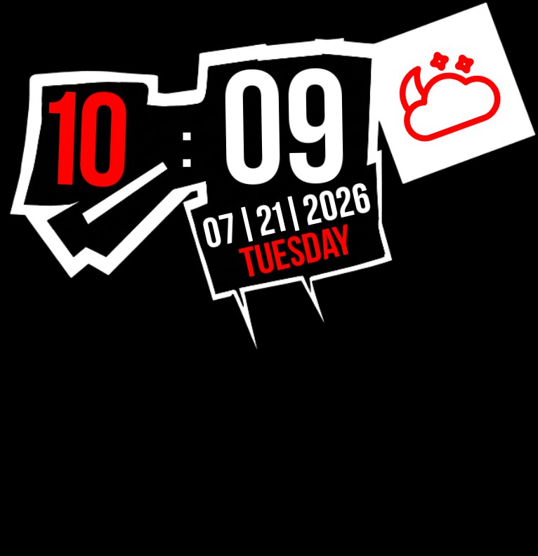 Persona 5 Widget Top Align