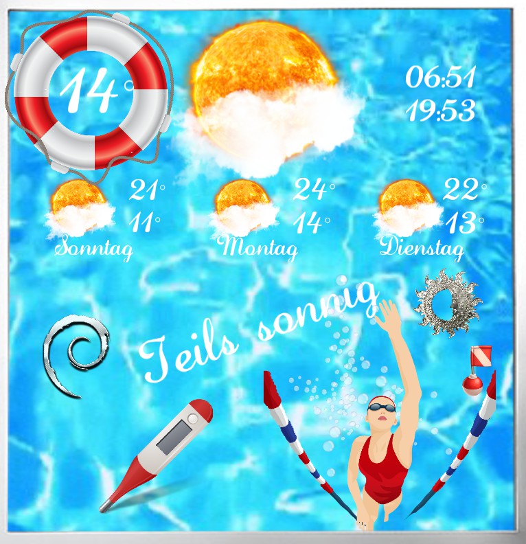 Widget Wetter Pool
