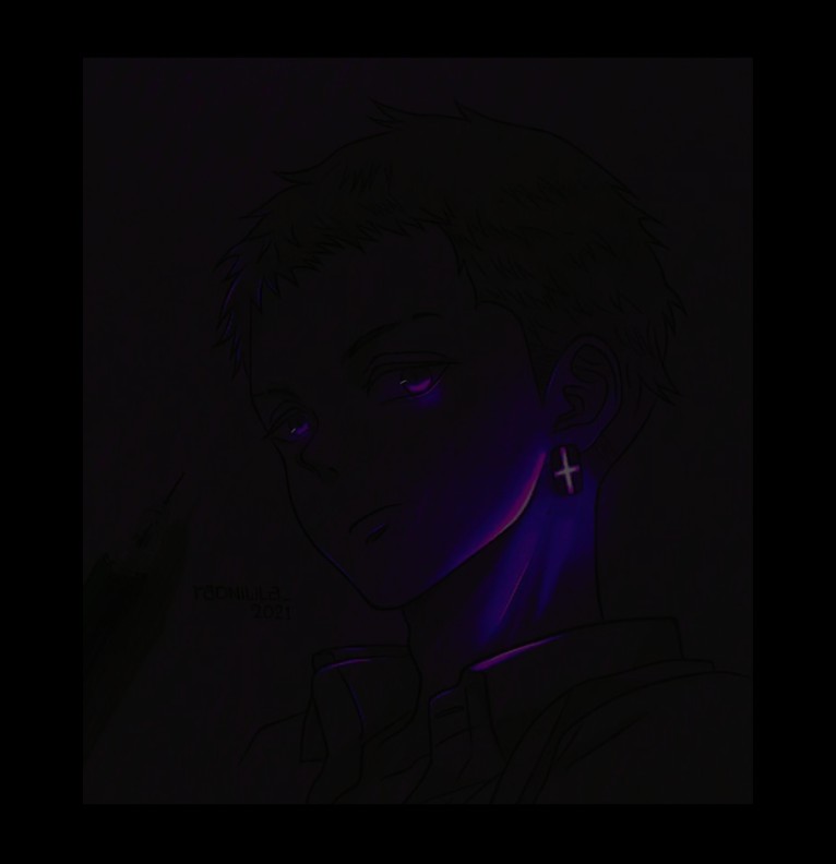 anime glow art