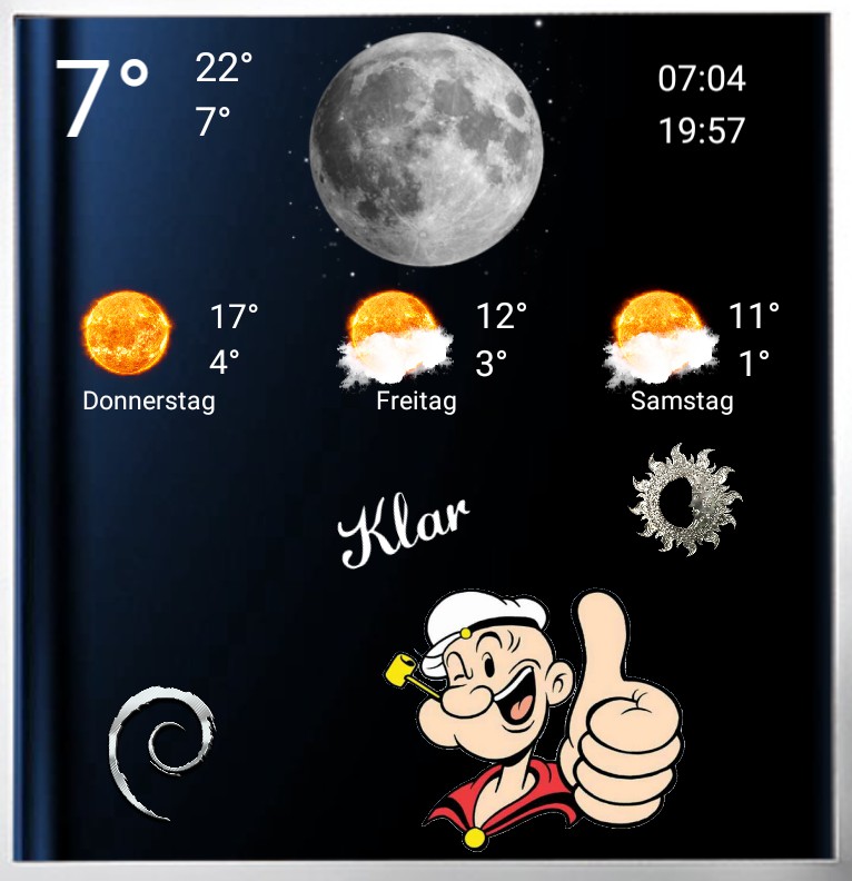 Widget Wetter Popeye