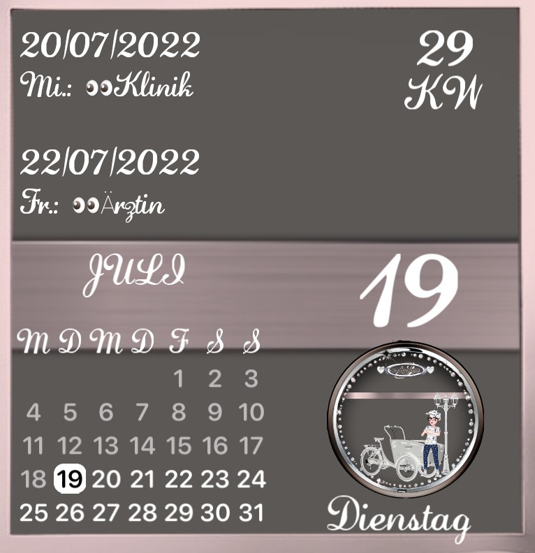 Kalender Lastenebike beleuchtet 