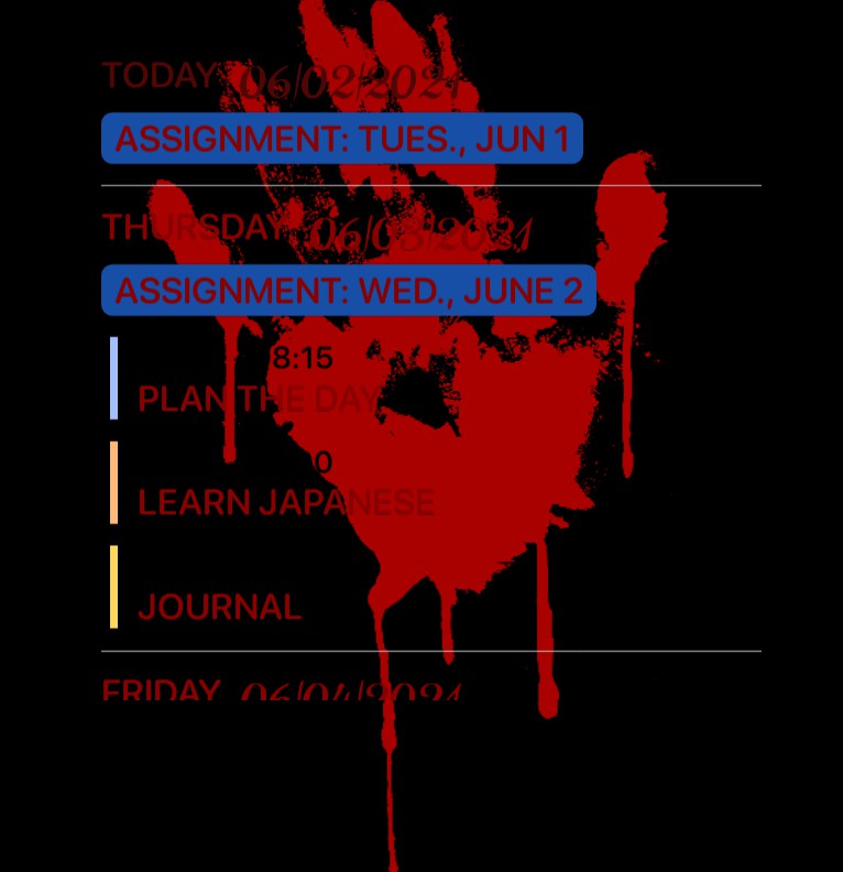 bloody hand