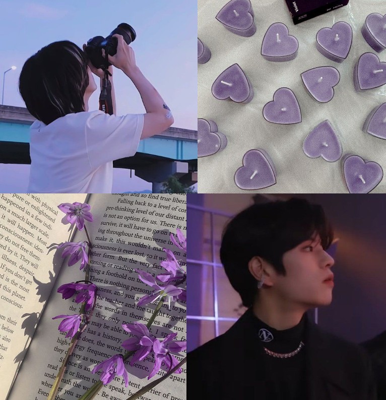 purple aesthetic beom y seung