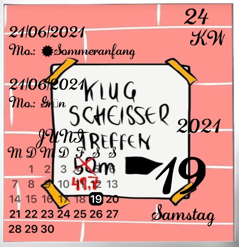 Kalender Comic Tag