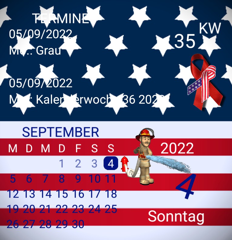 Kalender Amerika never forget 