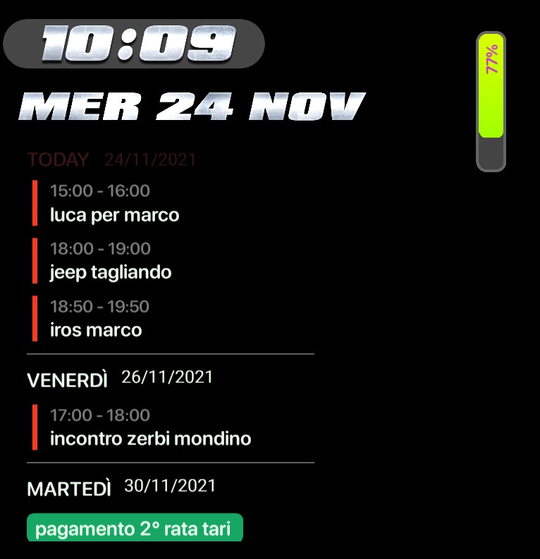 Green calendar, date, agenda, and time Copy