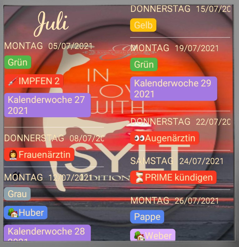  Termine  Sylt Edition 2021