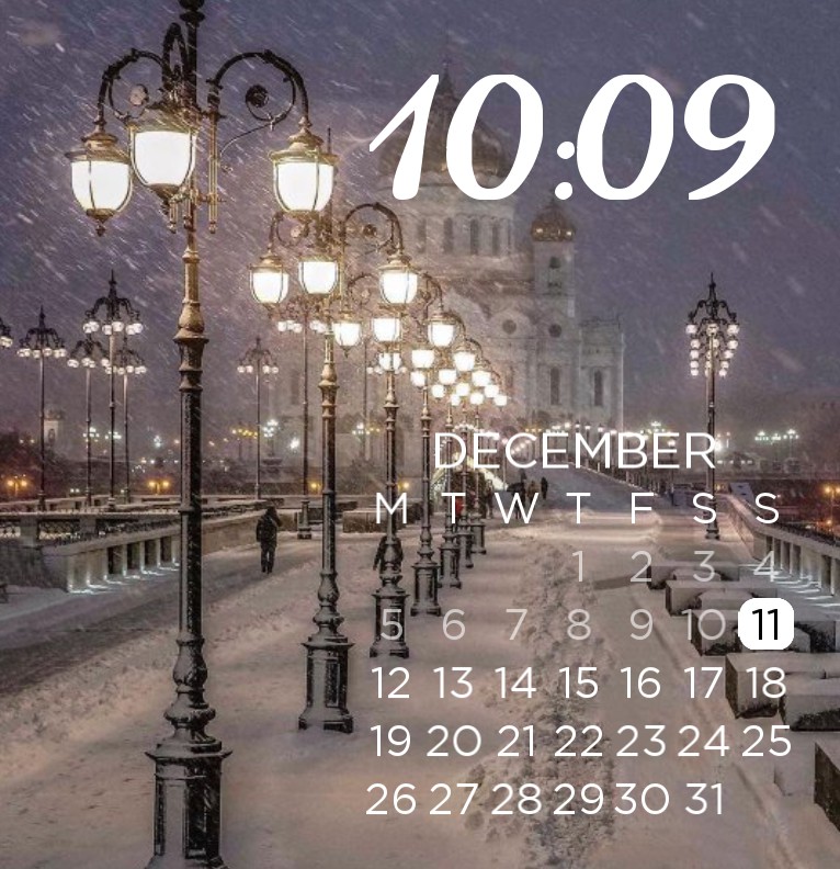 winter large widget