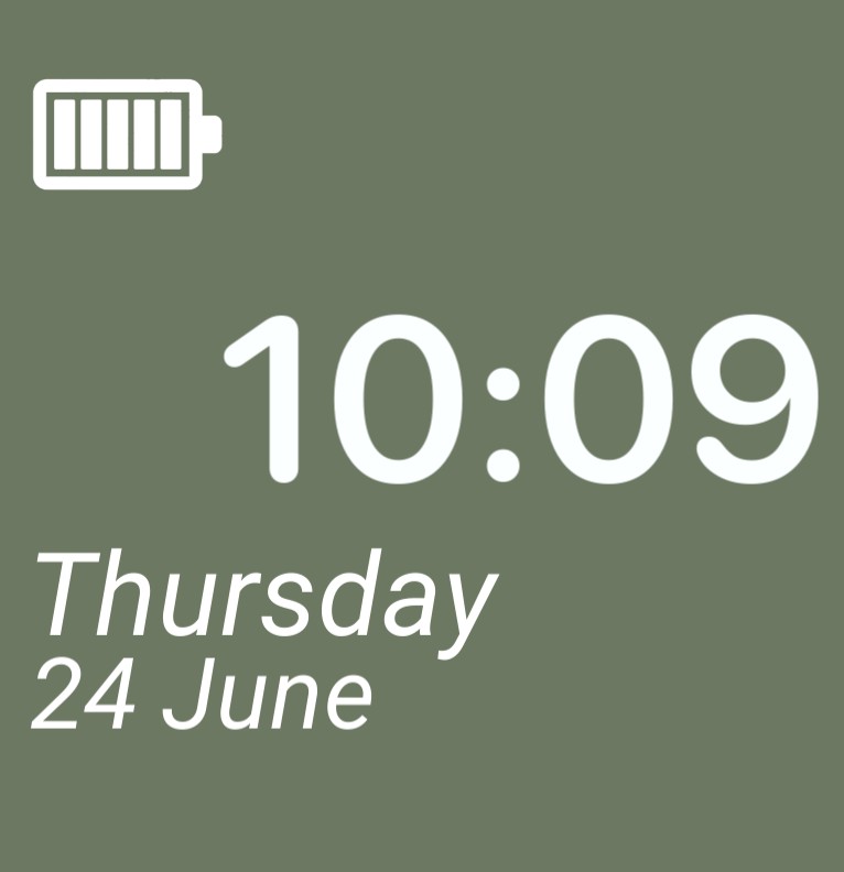 Large Green Widget